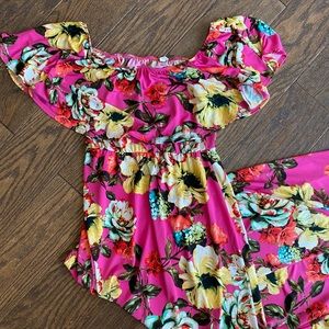 Floral Maternity Maxi Dress